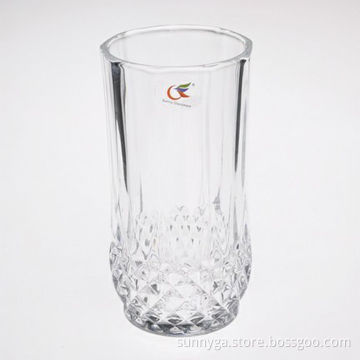 Bright and clear glass tumbler